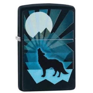 Zippo  Wolf and Moon Design