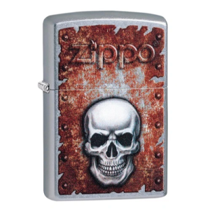 Zippo  Rusted Skull Design