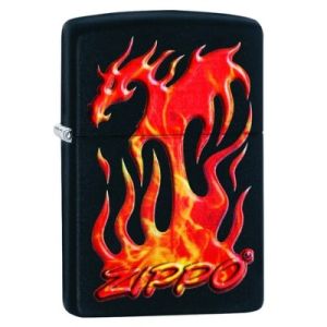 Zippo Flaming Dragon Design