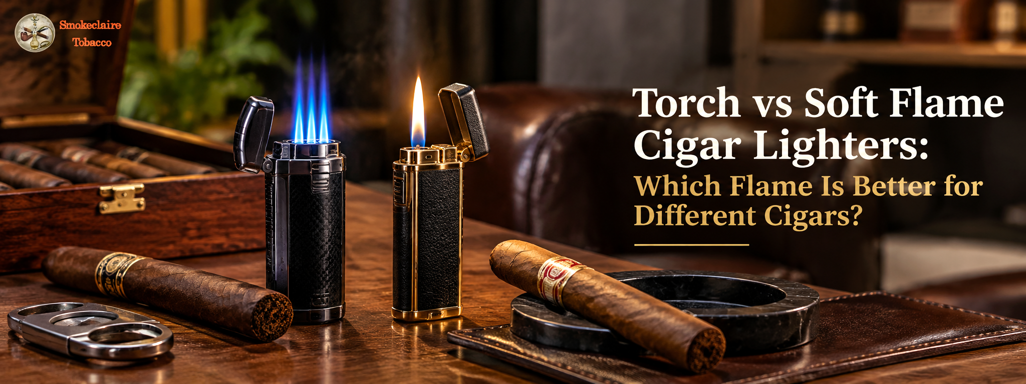 Torch vs soft flame cigar lighters for different cigars